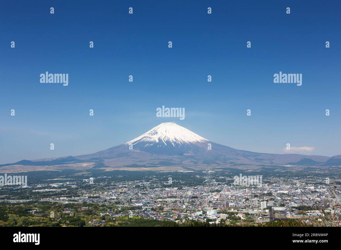 Mt. Fuji and Gotemba City Stock Photo