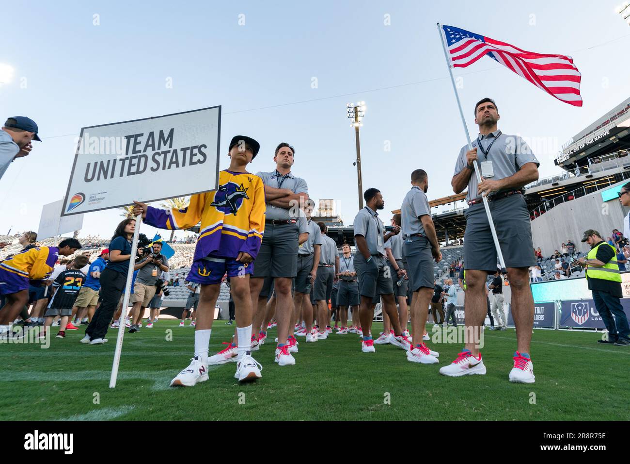 San Diego, USA. 21st June, 2023. Opening Ceremony for the 2023 World Lacrosse Men's Championship at Snapdragon Stadium. Credit: Ben Nichols/Alamy Live News Stock Photo