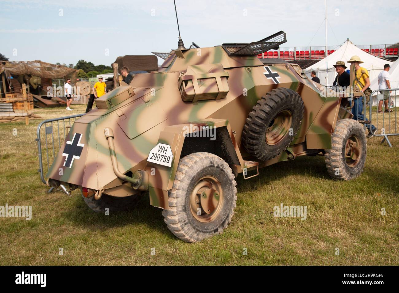 Sd.Kfz. 222 Leichter Panzerspähwagen, a German: light armoured reconnaissance vehicle. Tankfest 23, Bovington UK Stock Photo