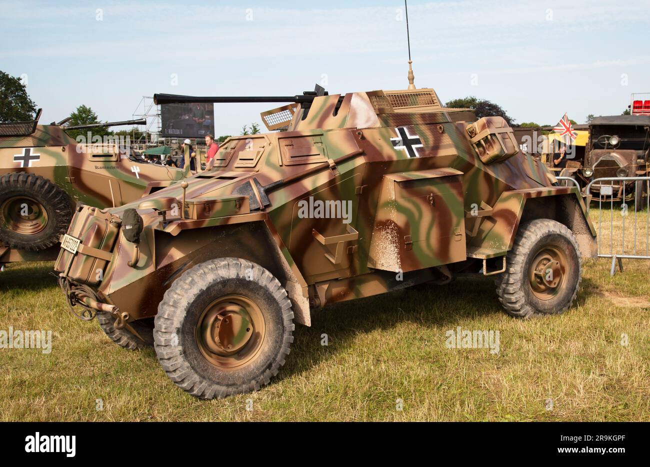 Sd.Kfz. 222 Leichter Panzerspähwagen, a German: light armoured reconnaissance vehicle. Tankfest 23, Bovington UK Stock Photo