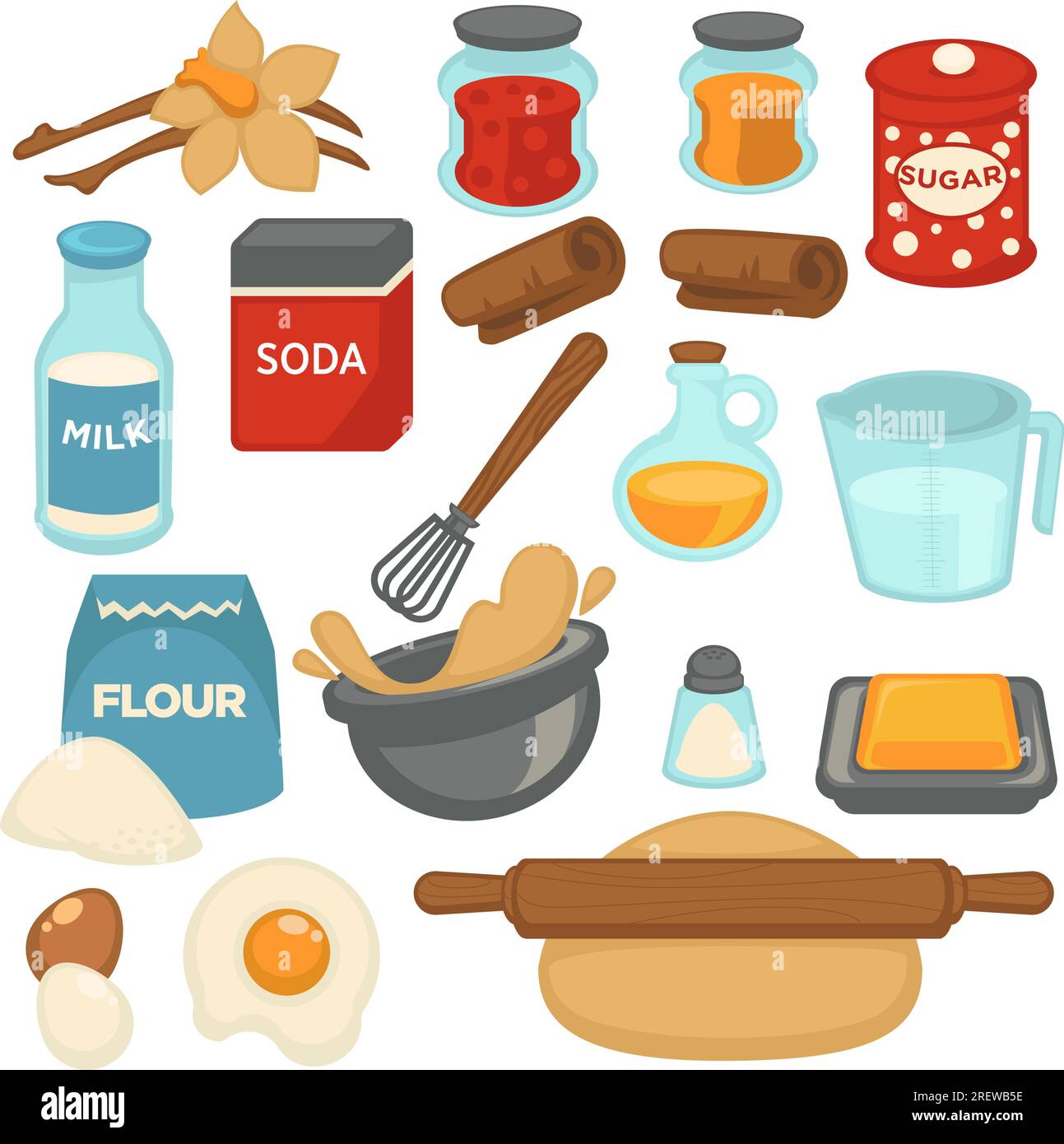 Cake Ingredients Clipart