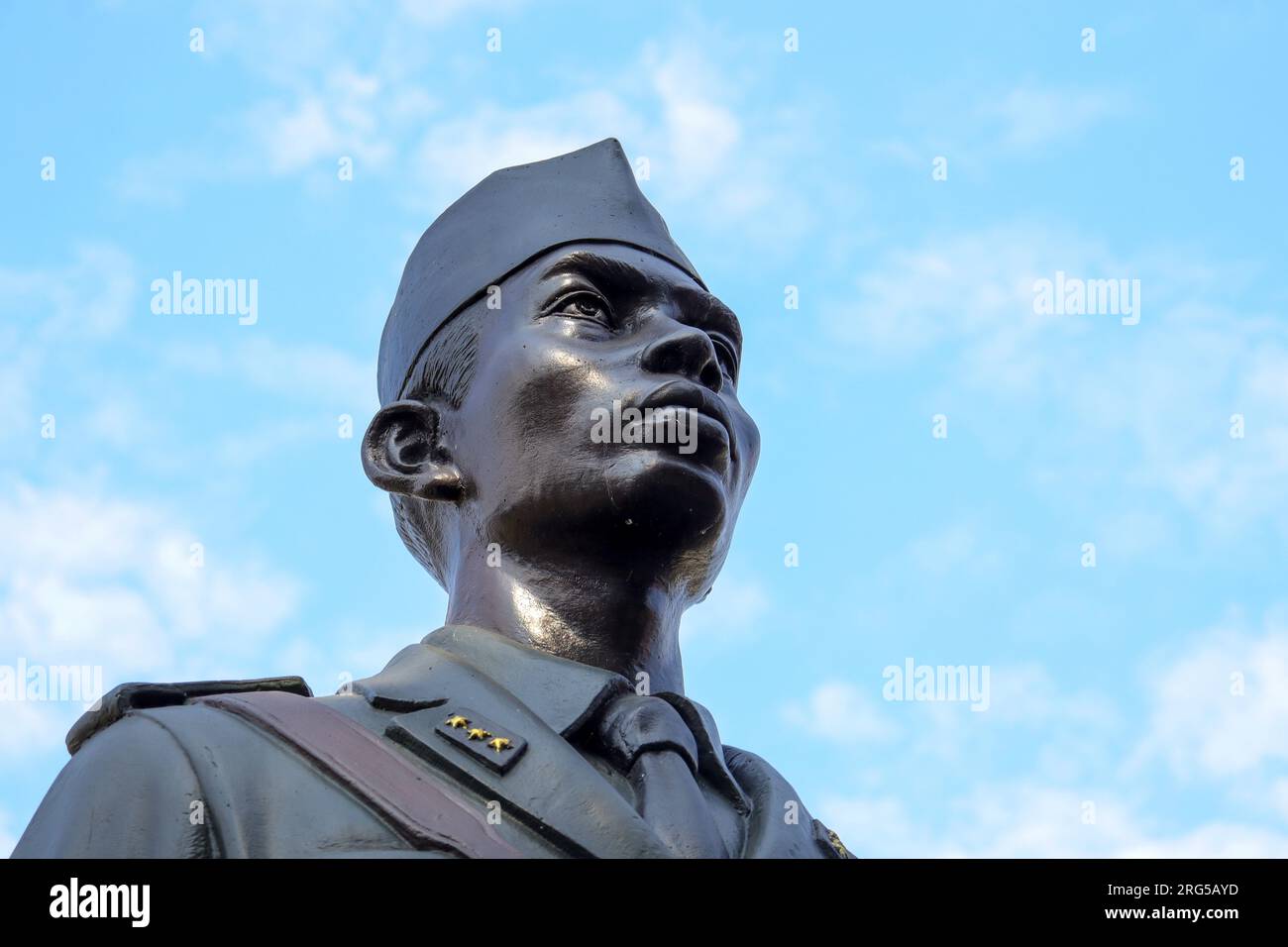 The statue of Jenderal Soedirman located at the Museum Benteng ...