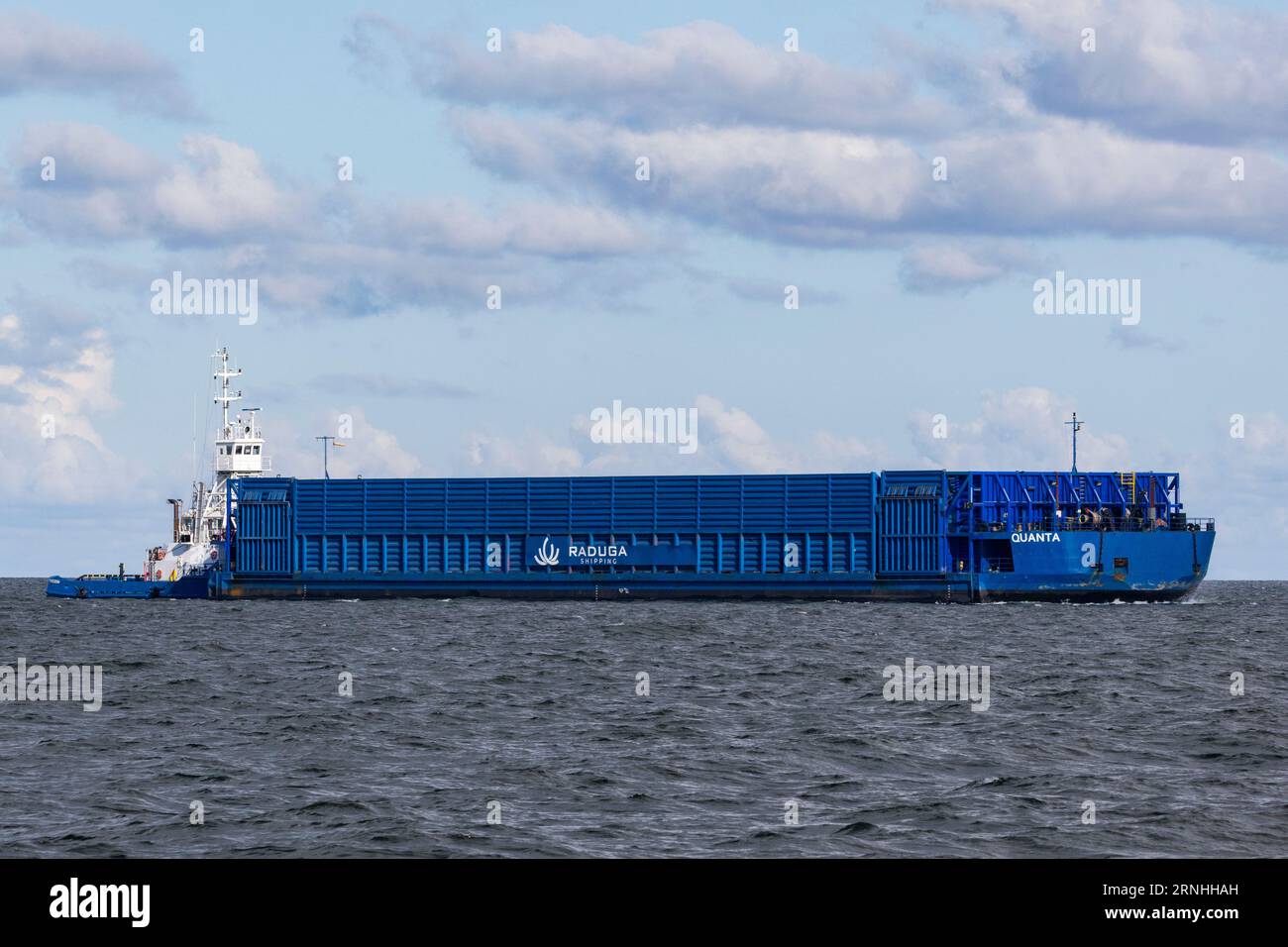 Cargo ship in the Baltic Sea Stock Photo