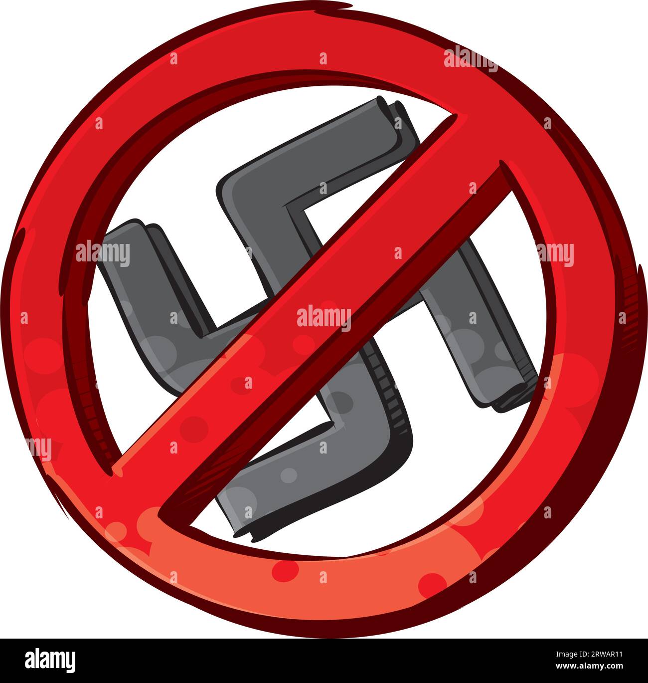 No nazi symbol Stock Vector