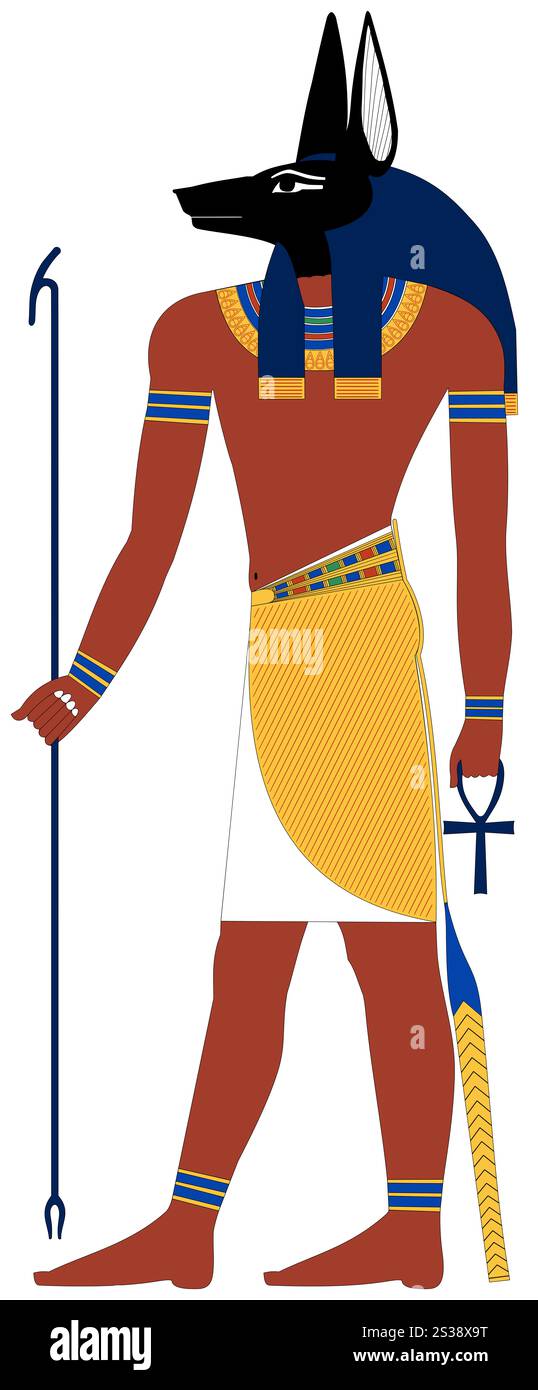 Anubis Egyptian deity Stock Photo