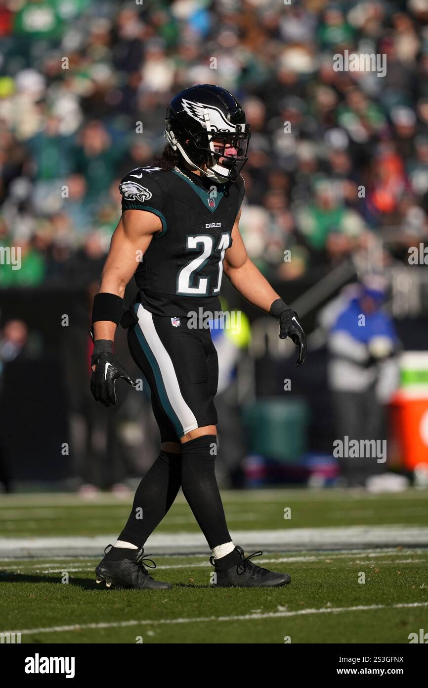 Philadelphia Eagles' Sydney Brown plays during an NFL football game ... image.