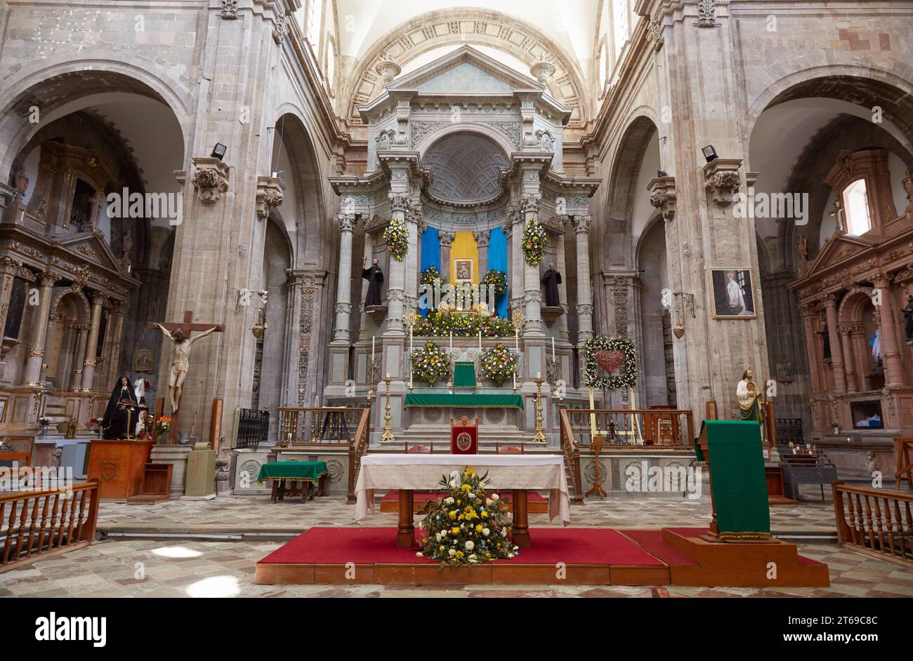 The outstanding Iglesia de la Compania in Guanajuato, Mexico Stock ...