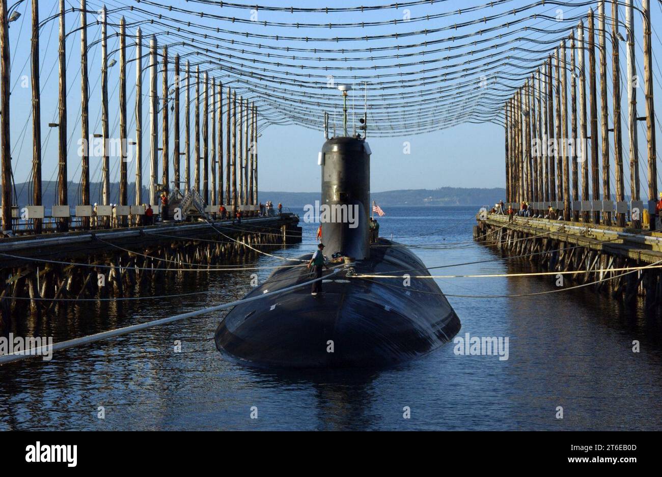 USS Jimmy Carter being depermed 2 Stock Photo