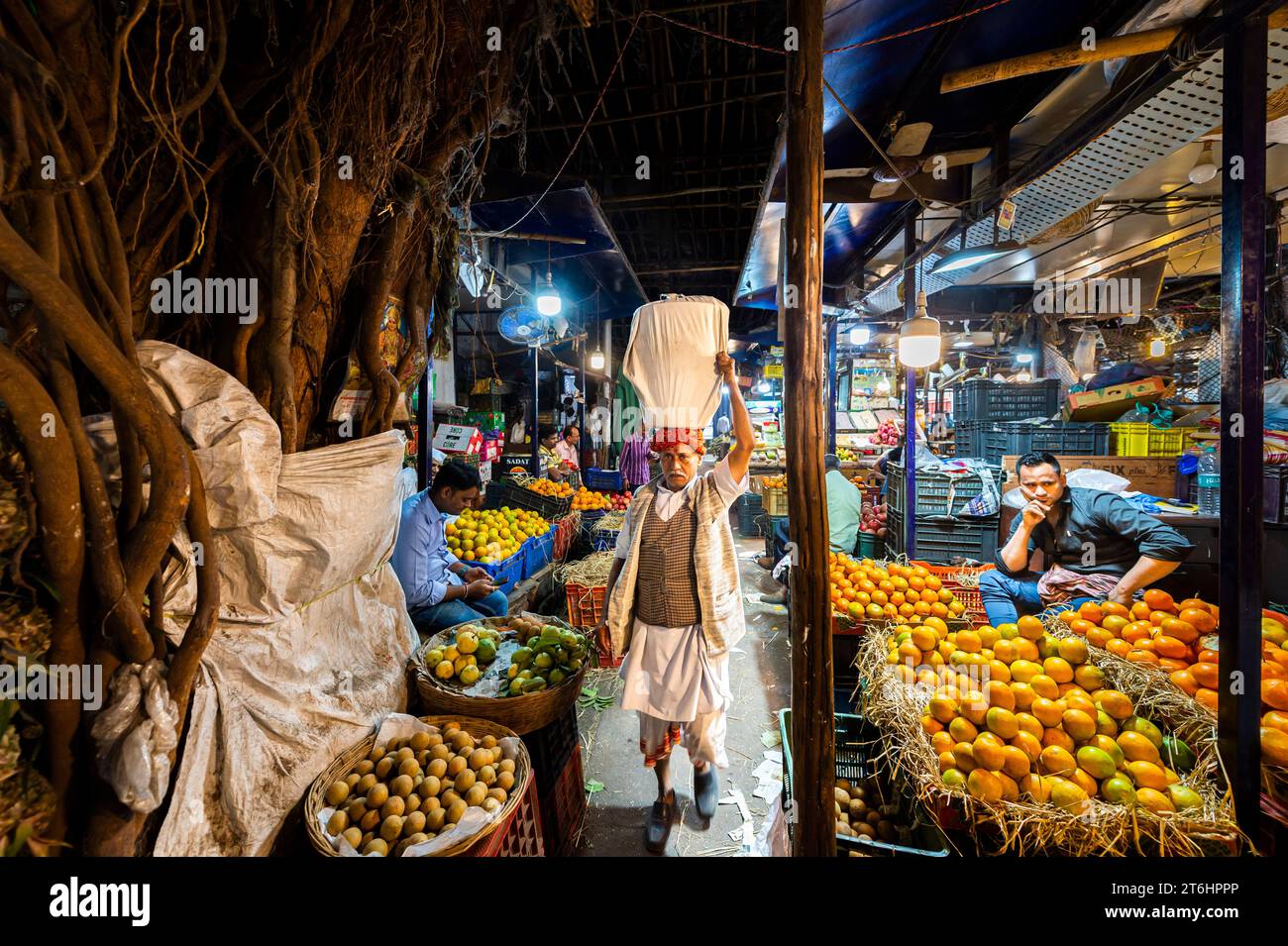 India, Mumbai, Crawford Market Stock Photo