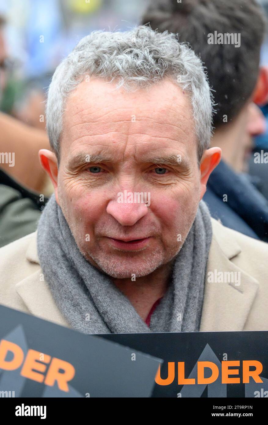 Eddie Marsan (actor) taking part in the March Against Antisemitism, London, 26th November 2023 Stock Photo