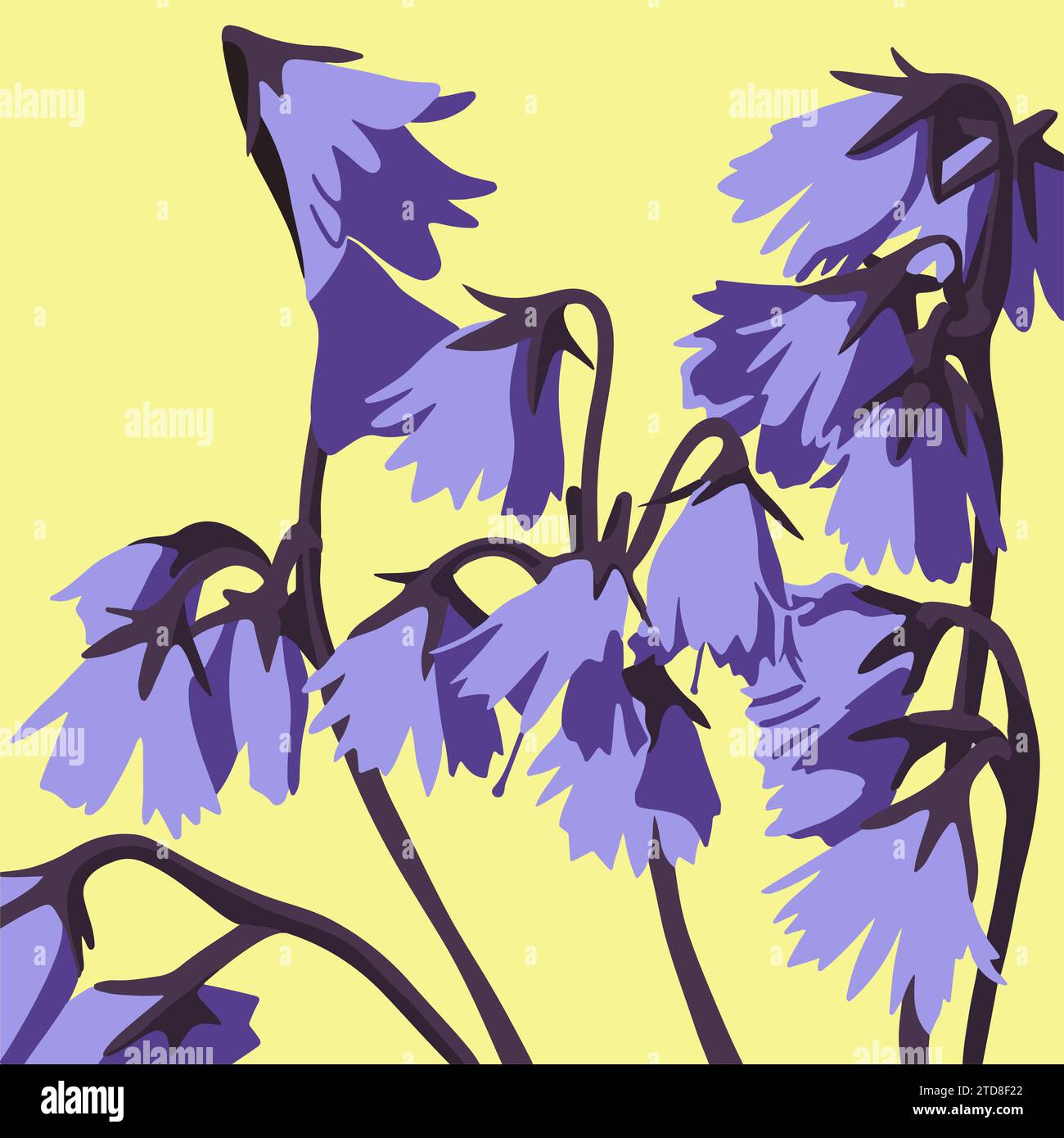 Bluebell vector vectors hi-res stock photography and images - Alamy