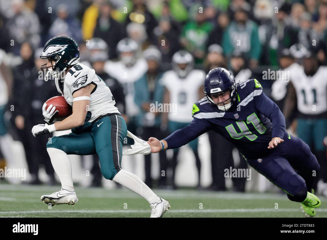 Philadelphia Eagles wide receiver Britain Covey carries the ball with ...