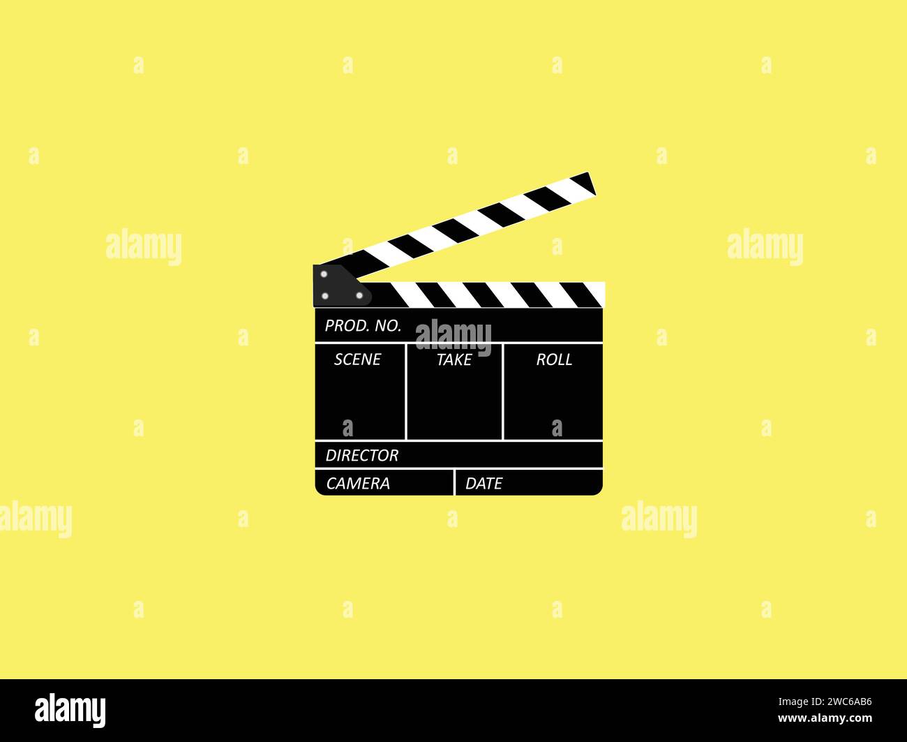 Movie Clapperboard Black and White Stock Vector Image & Art - Alamy