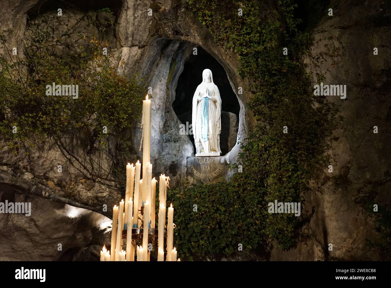 Our lady Of Lourdes, France Stock Photo