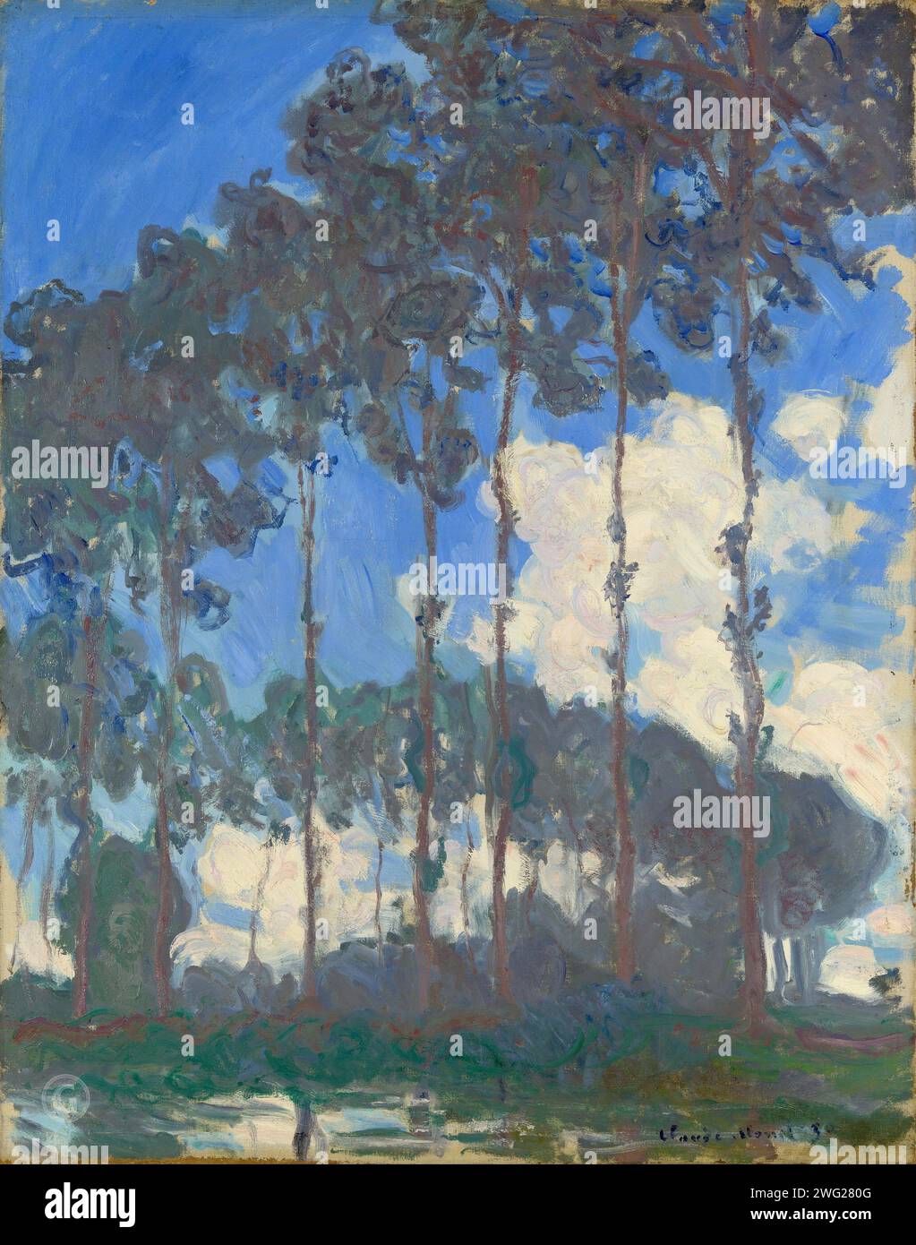 Poplars monet hi-res stock photography and images - Alamy