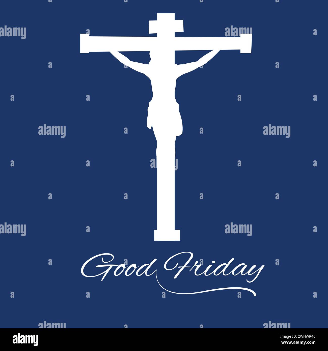 Vector Illustration of Good Friday Christian Religious Occasion With ...