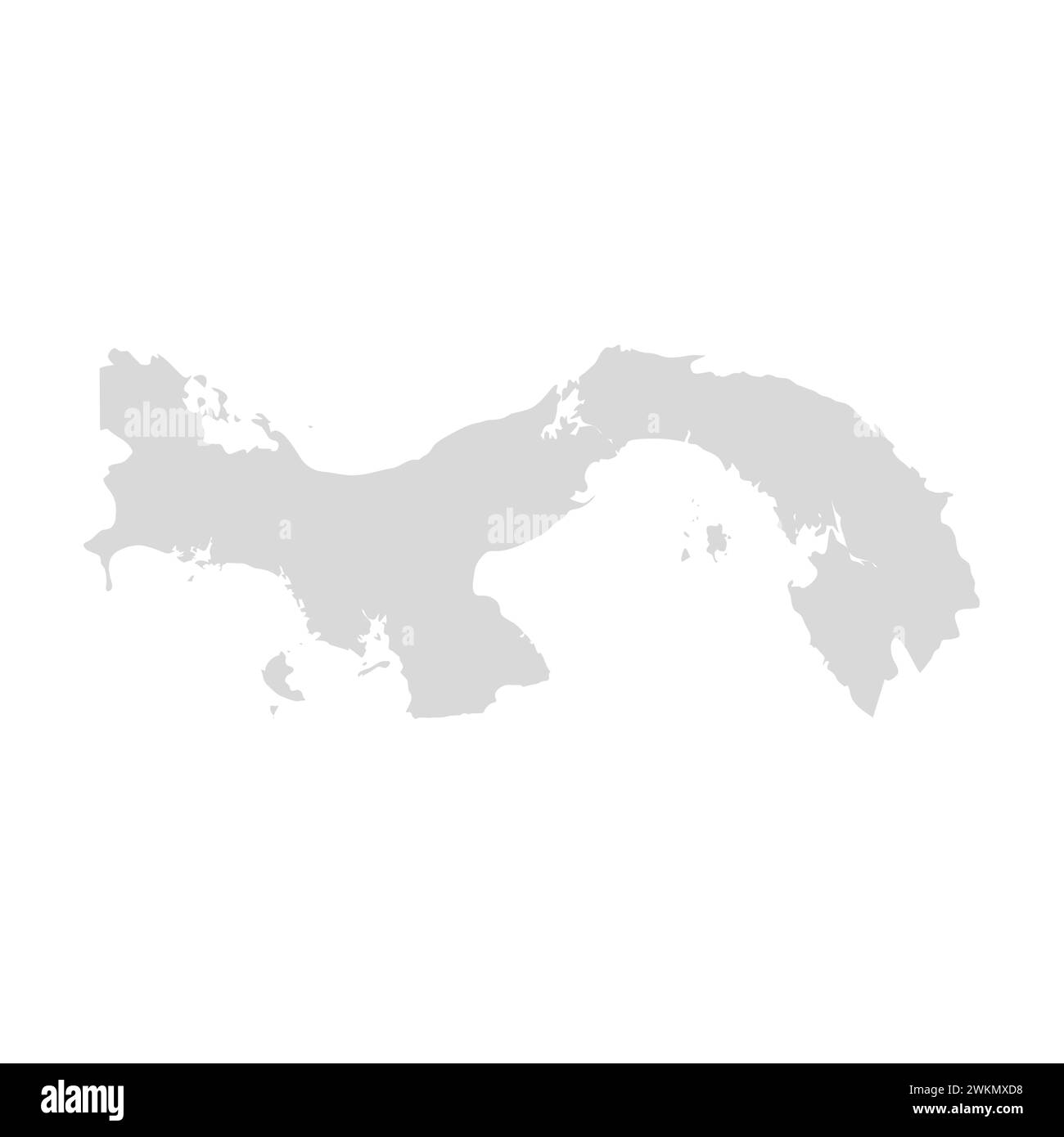 Panama vector central costa rica caribbean latin map panama icon Stock Vector