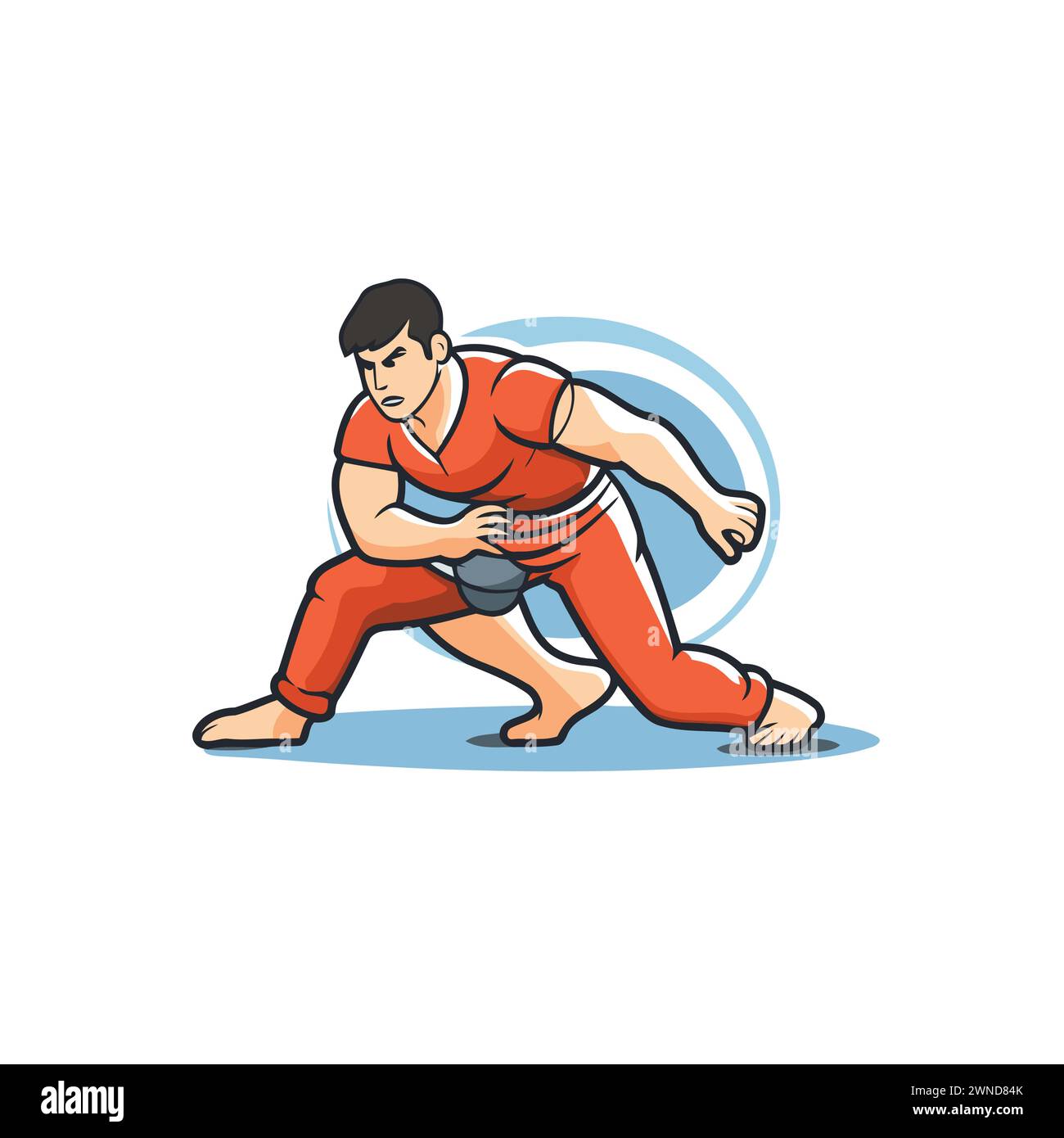 Tae Kwon Do. Korean martial art. vector illustration Stock Vector Image ...