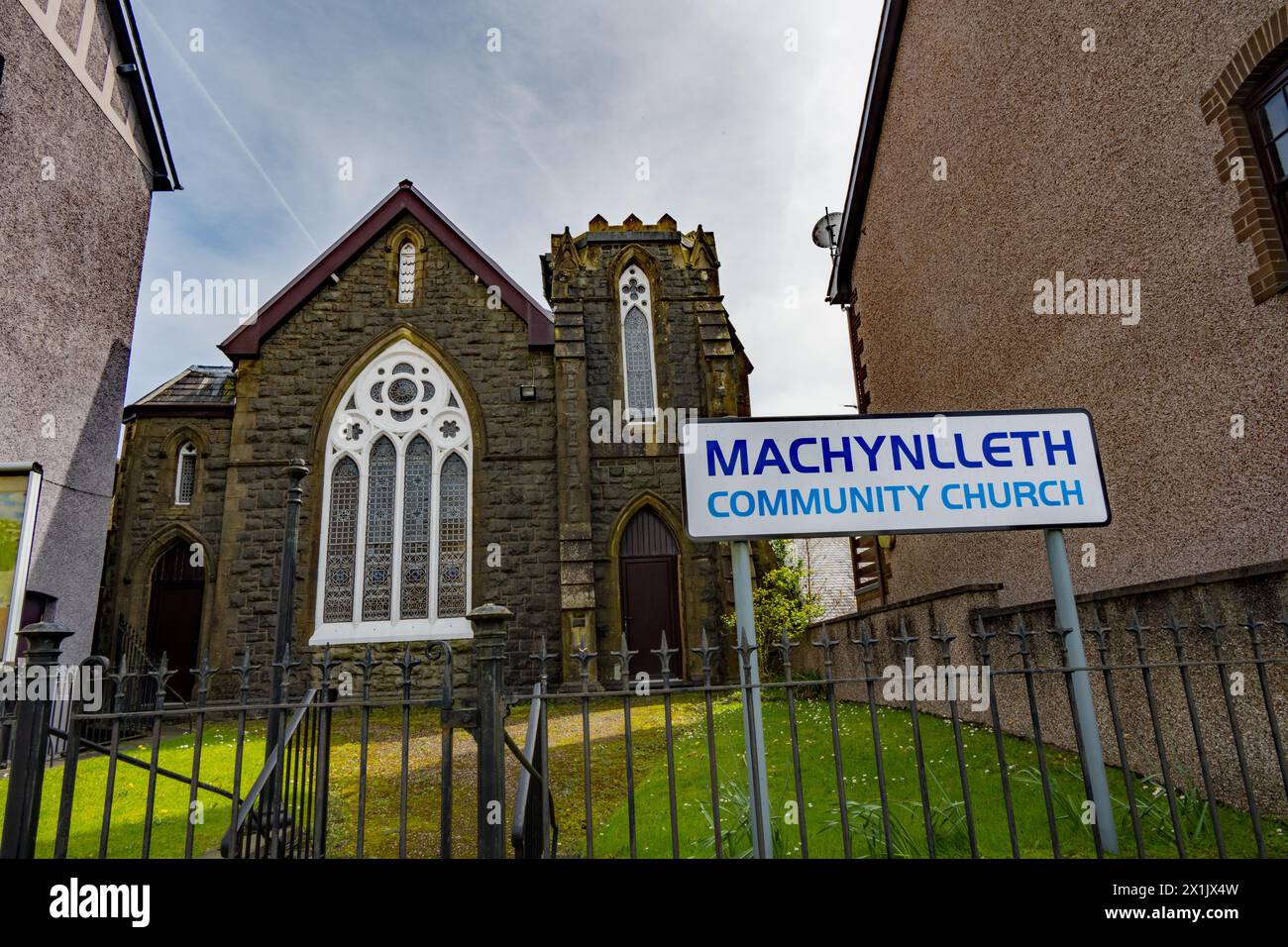 Machynlleth Community Church. Wales. Stock Photo