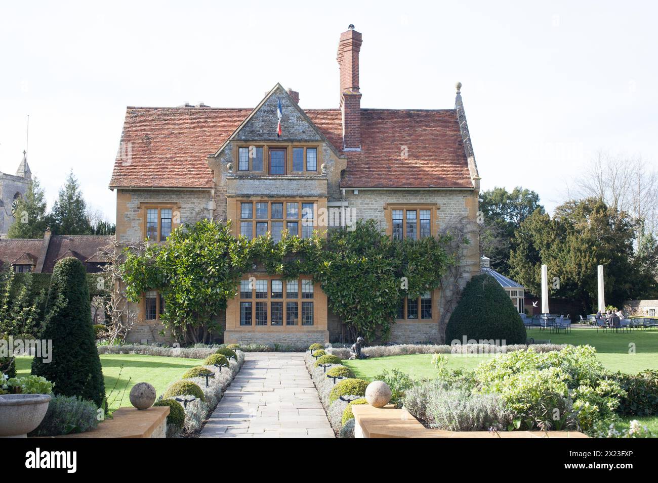 Le Manoir aux Quat Saisons restaurant in Great Milton, Oxfordshire in the UK Stock Photo