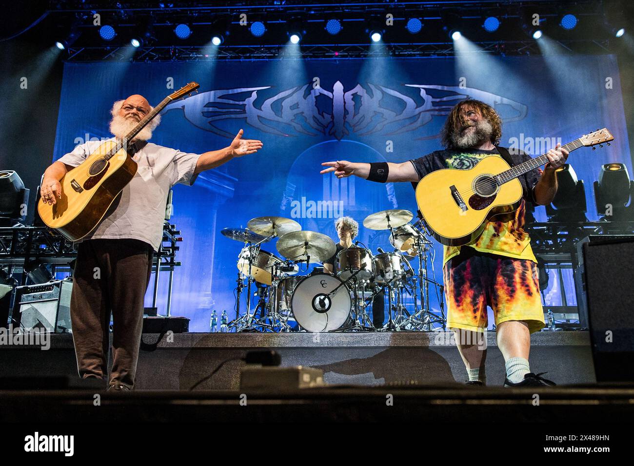 Tenacious D playing live in Oslo on 30 April 2024 on the Spicy Meatballs Tour Stock Photo