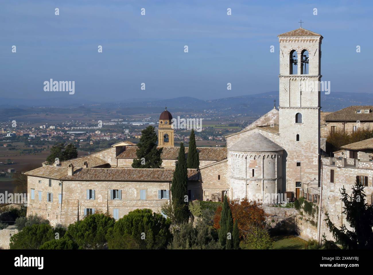 Church of Santa Maria Maggiore, Assisi, Umbria, Italy; Stock Photo