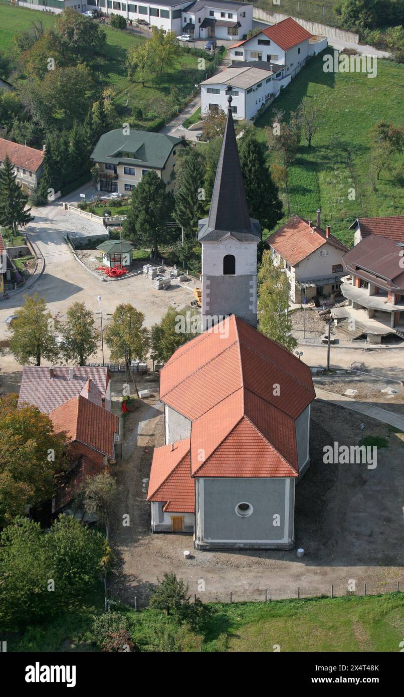 Parish church of Saint Anne in Lobor, Croatia Stock Photo