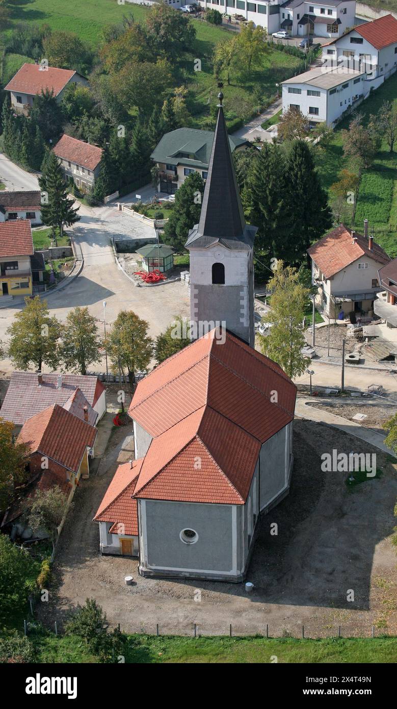 Parish church of Saint Anne in Lobor, Croatia Stock Photo