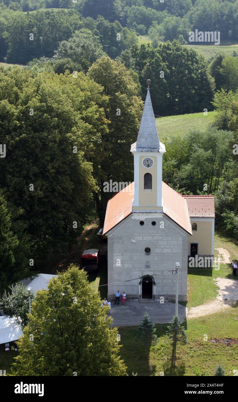 Parish Church of Saint Mary Magdalene in Prilisce, Croatia Stock Photo