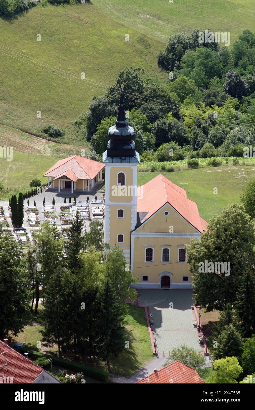 Parish Church of the Visitation of the Virgin Mary in Marija Gorica, Croatia Stock Photo