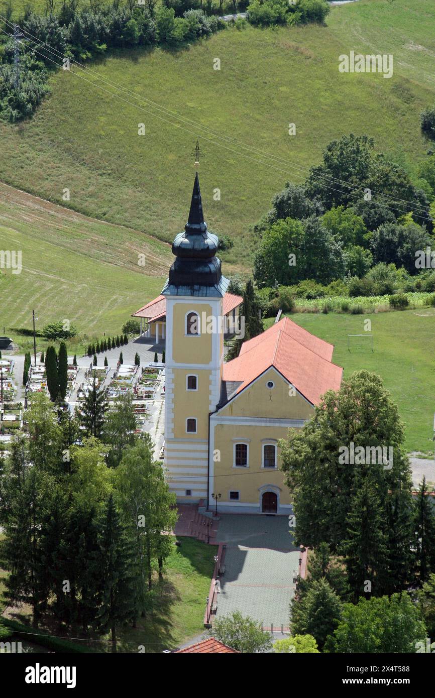 Parish Church of the Visitation of the Virgin Mary in Marija Gorica, Croatia Stock Photo