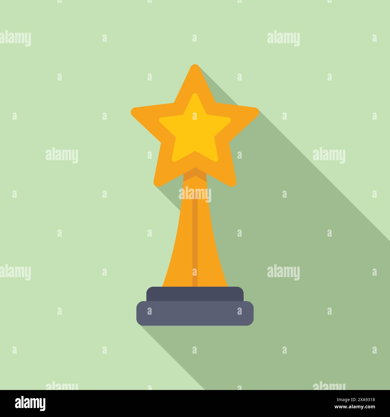 Awarding a golden star trophy for achieving first place and celebrating ...