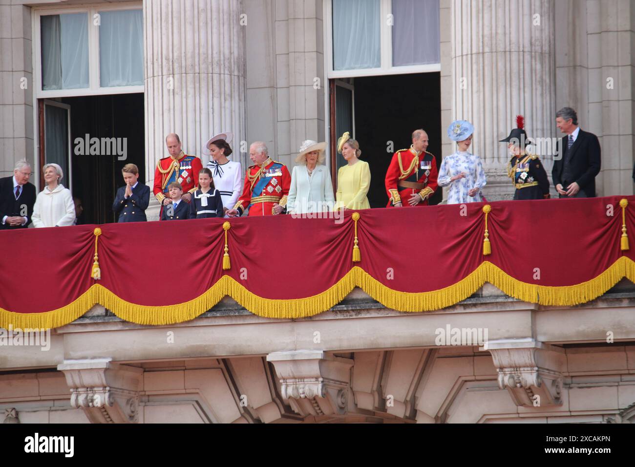 London. June 15th 2024 - King Charles iii, Queen Camilla, the Prince ...