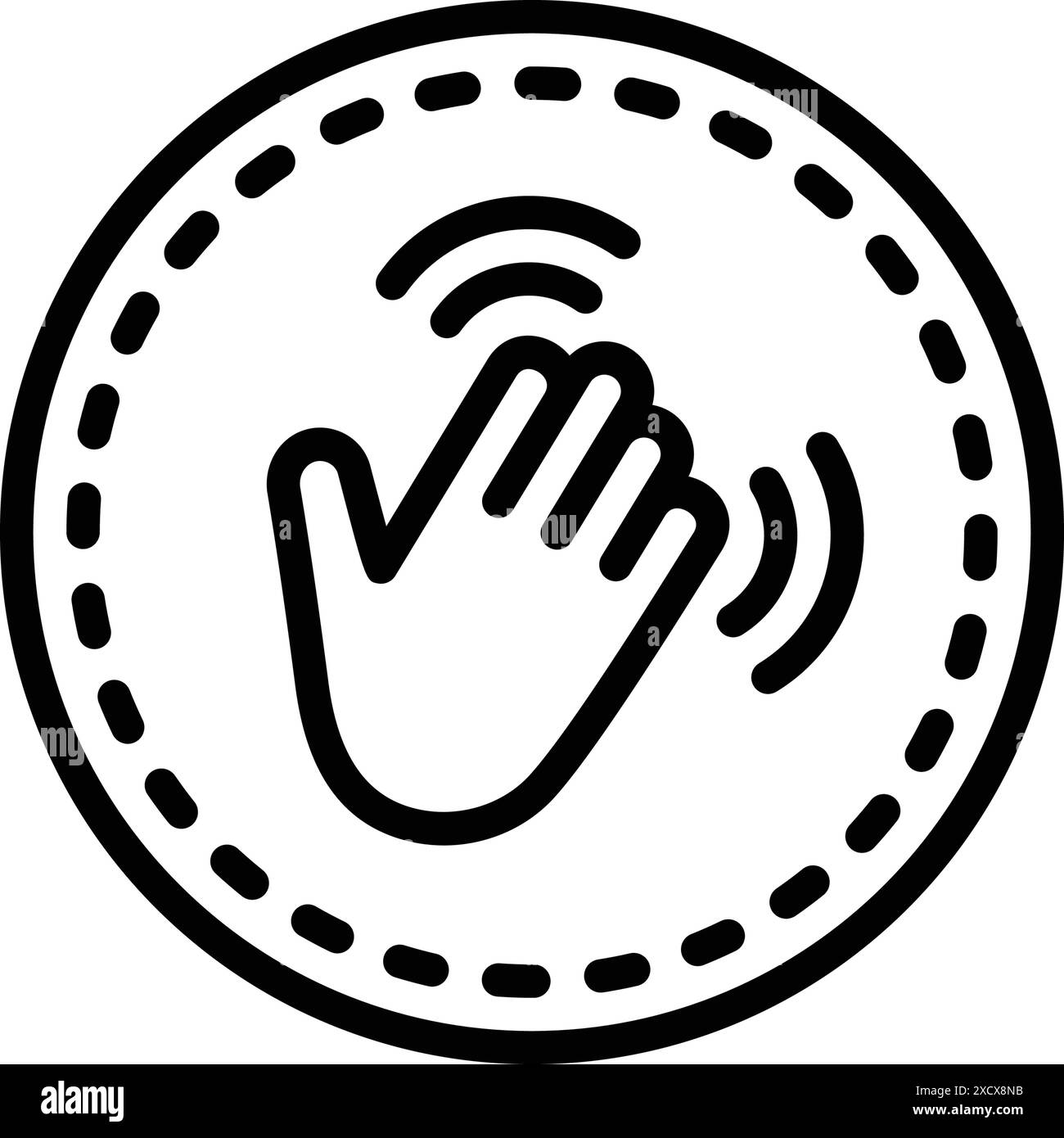 Icon for hey,finger Stock Vector