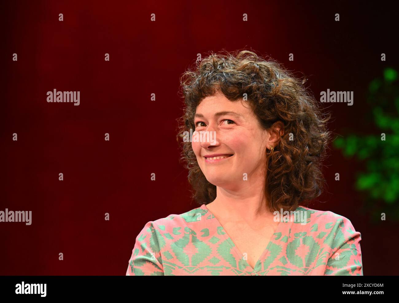 The new artistic director of the Vienna TAG Sara Ostertag on Wednesday, 5 June 2024, on the occasion of the presentation of the new artistic management of the TAG - Theater an der Gumpendorfer Straße in Vienna, Austria. - 20240605 PD2495 Stock Photo