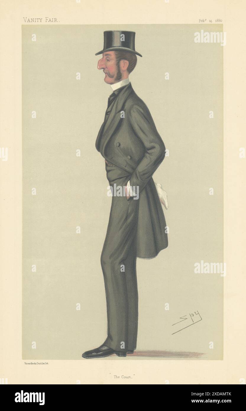 VANITY FAIR SPY CARTOON Colonel Robert Kingscote 'The Court' Military ...