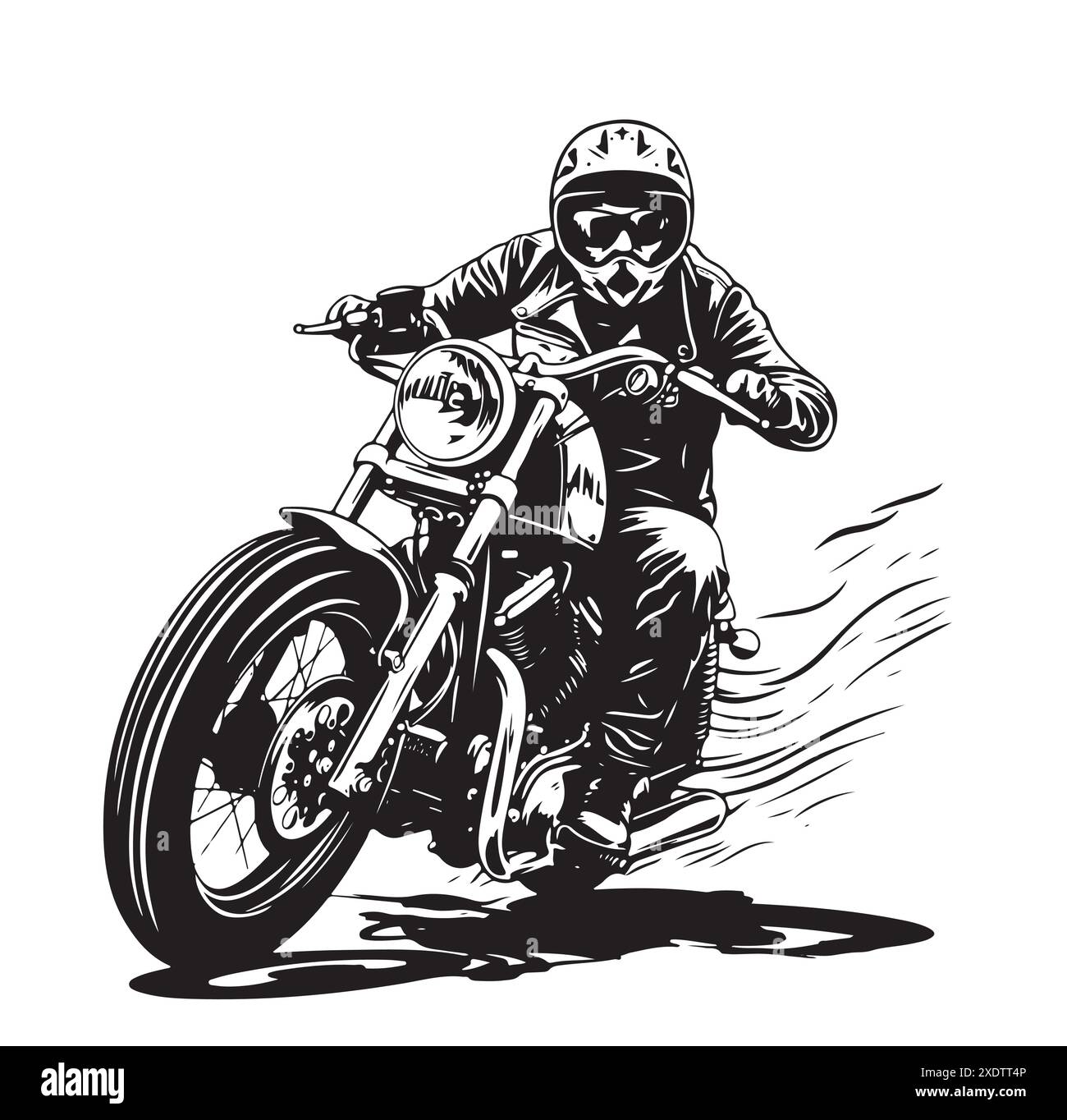 Motorcycle club vector vectors Black and White Stock Photos & Images ...