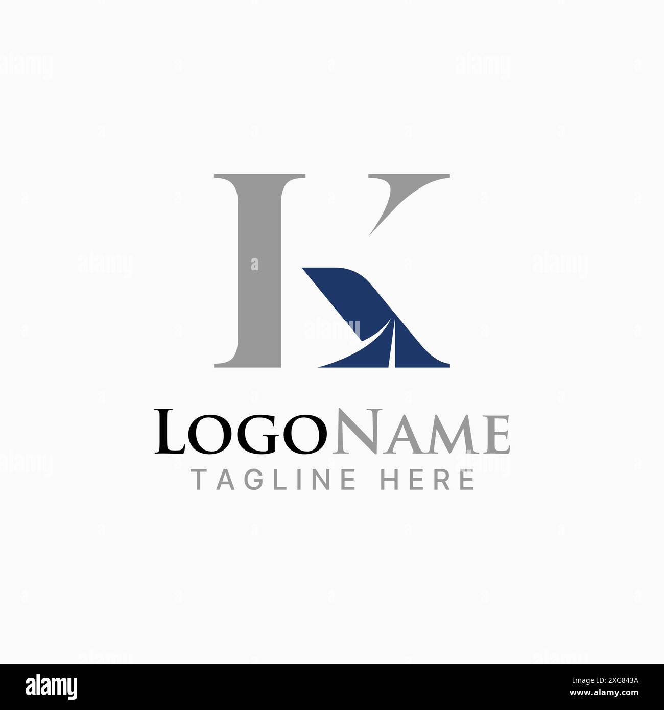 Logo design graphic concept creative premium vector stock initial K or ...