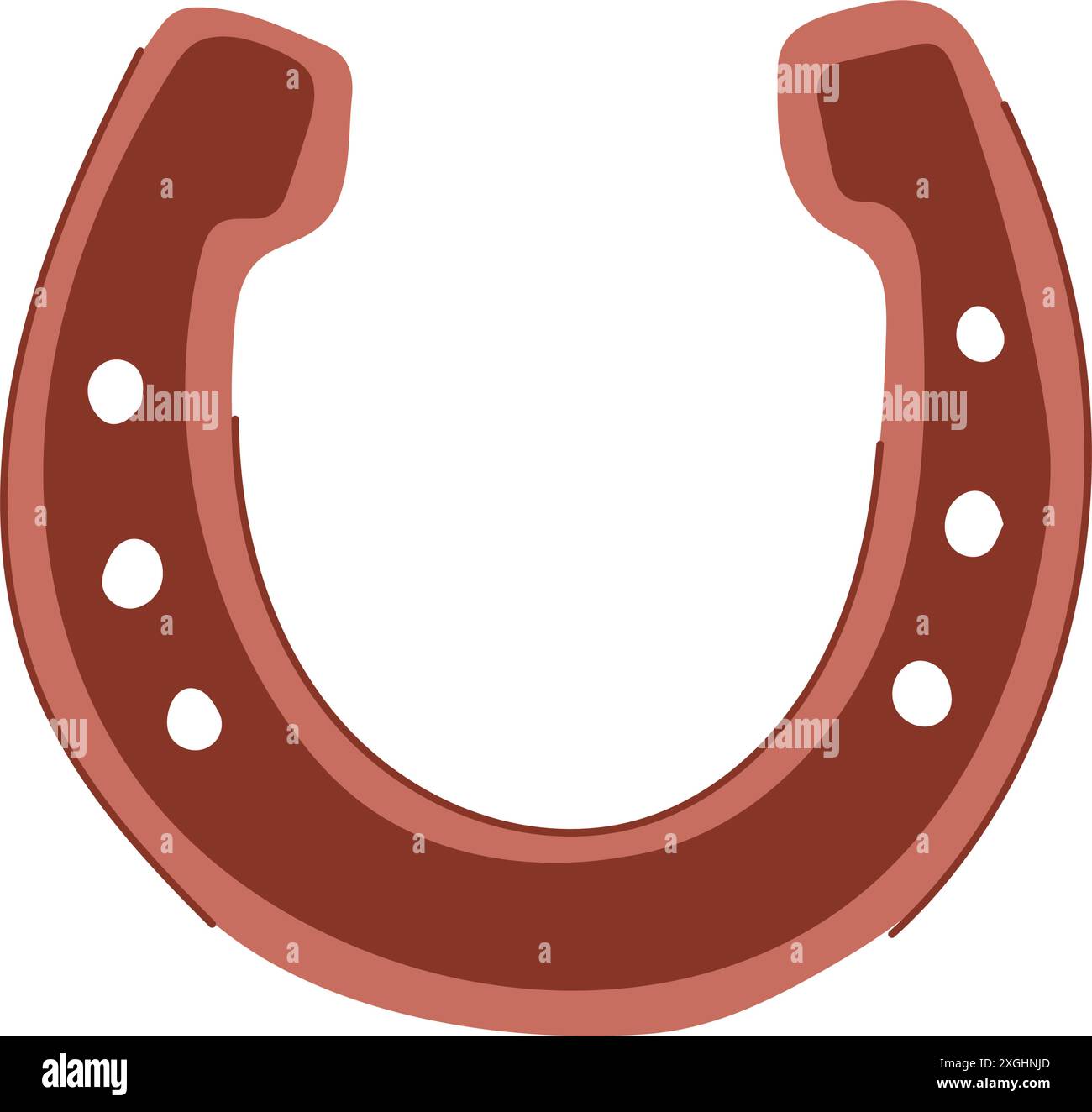 clover horseshoe cartoon vector illustration Stock Vector