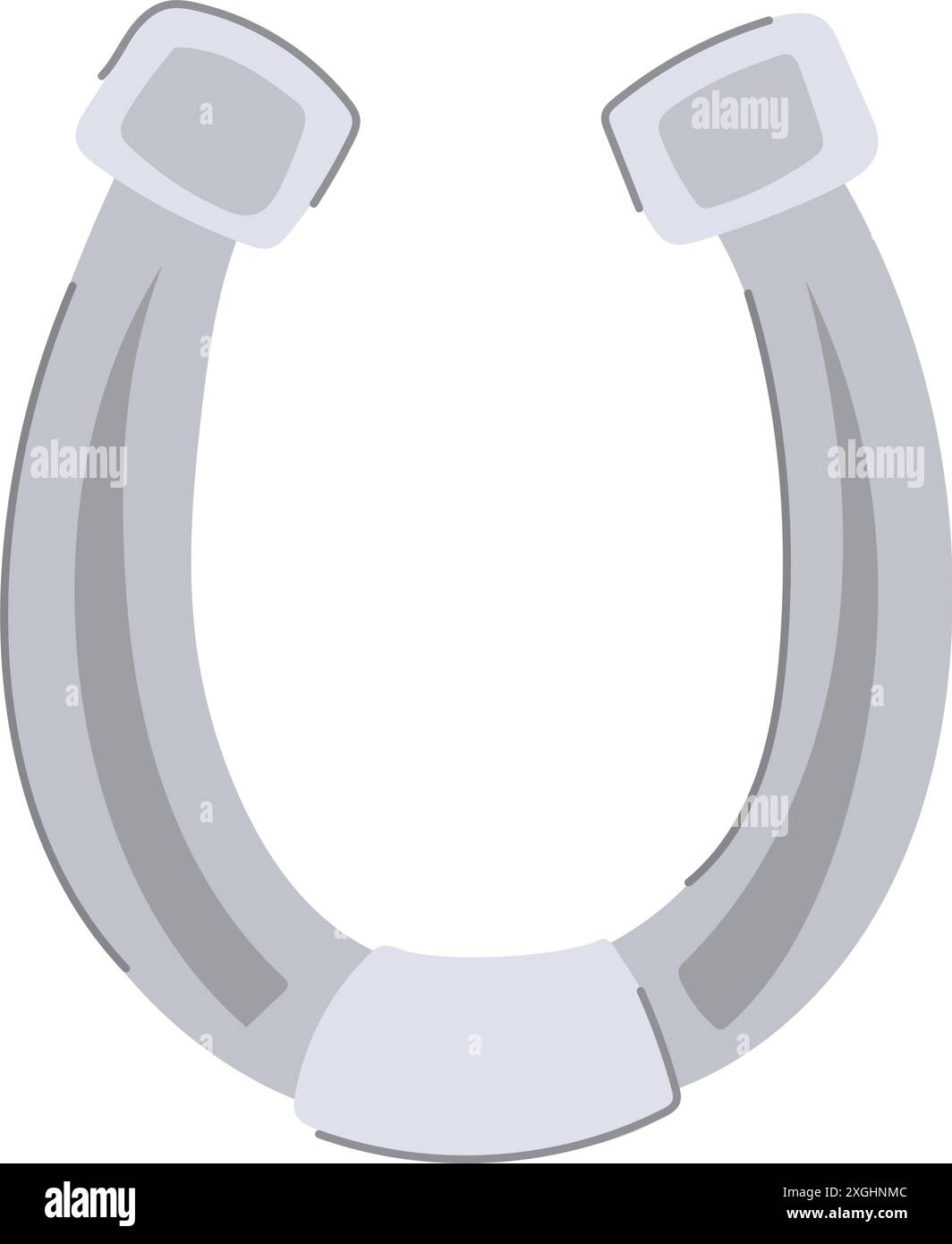 horse horseshoe cartoon vector illustration Stock Vector