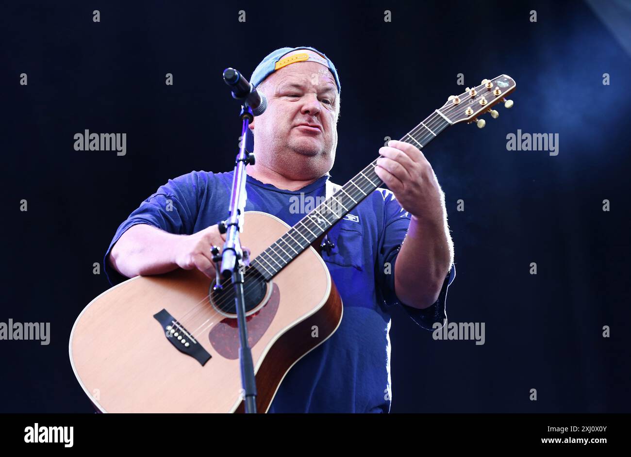 Kyle Gass in Tenacious D at the Bråvalla festival, Norrköping, Sweden. Stock Photo