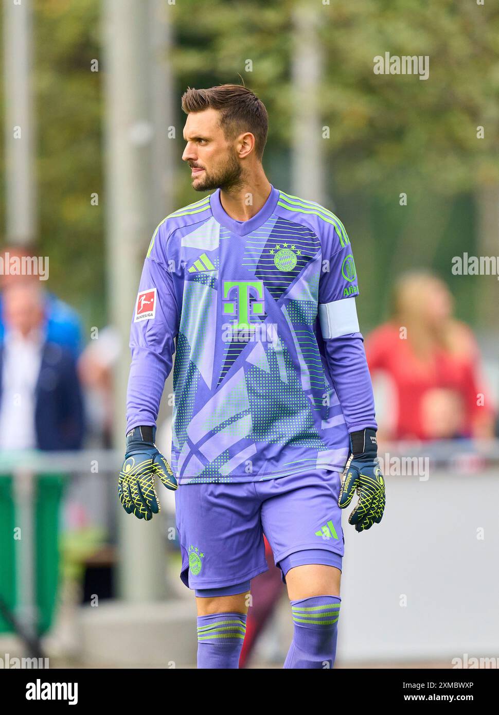 Sven ULREICH, FCB 26 goalkeeper,    at the friendly match FC ROTTACH-EGERN - FC BAYERN MÜNCHEN 1-14 in the Training Camp at Stadion am Birkenmoos, 1.German Soccer League , in Rottach-Egern, Tegernsee, July 24, 2024  Season 2024/2025, FCB, Photographer: Peter Schatz Stock Photo