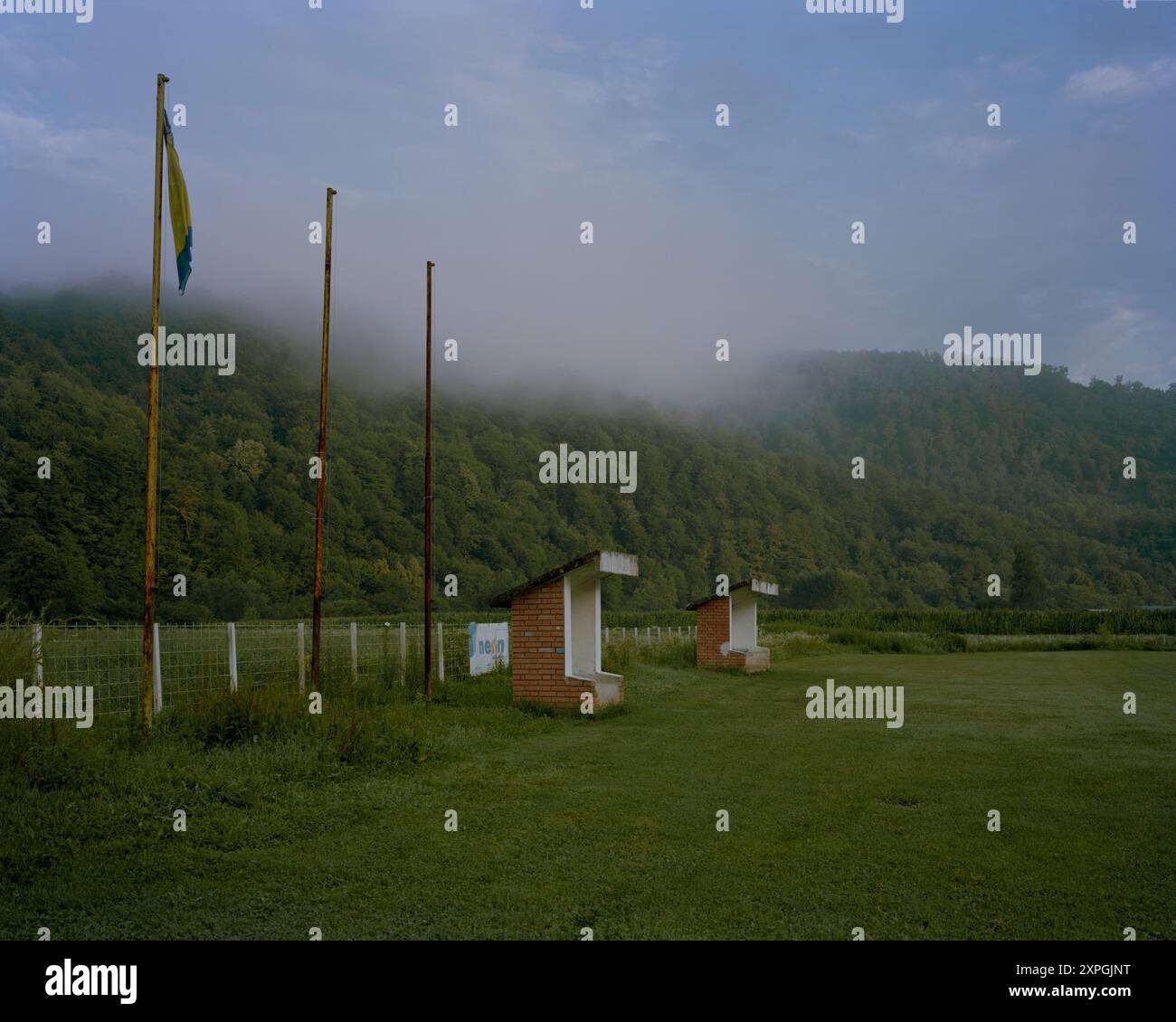 On July 11th, 1995, during the Bosnian War, the Srebrenica massacre, also known as the Srebrenica genocide, began. Bosniak males were rounded up and t Stock Photo