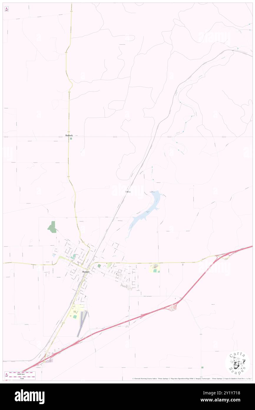 Tiffin, Eastland County, US, United States, Texas, N 32 29' 47'', S 98 39' 47'', map, Cartascapes Map published in 2024. Explore Cartascapes, a map revealing Earth's diverse landscapes, cultures, and ecosystems. Journey through time and space, discovering the interconnectedness of our planet's past, present, and future. Stock Photo