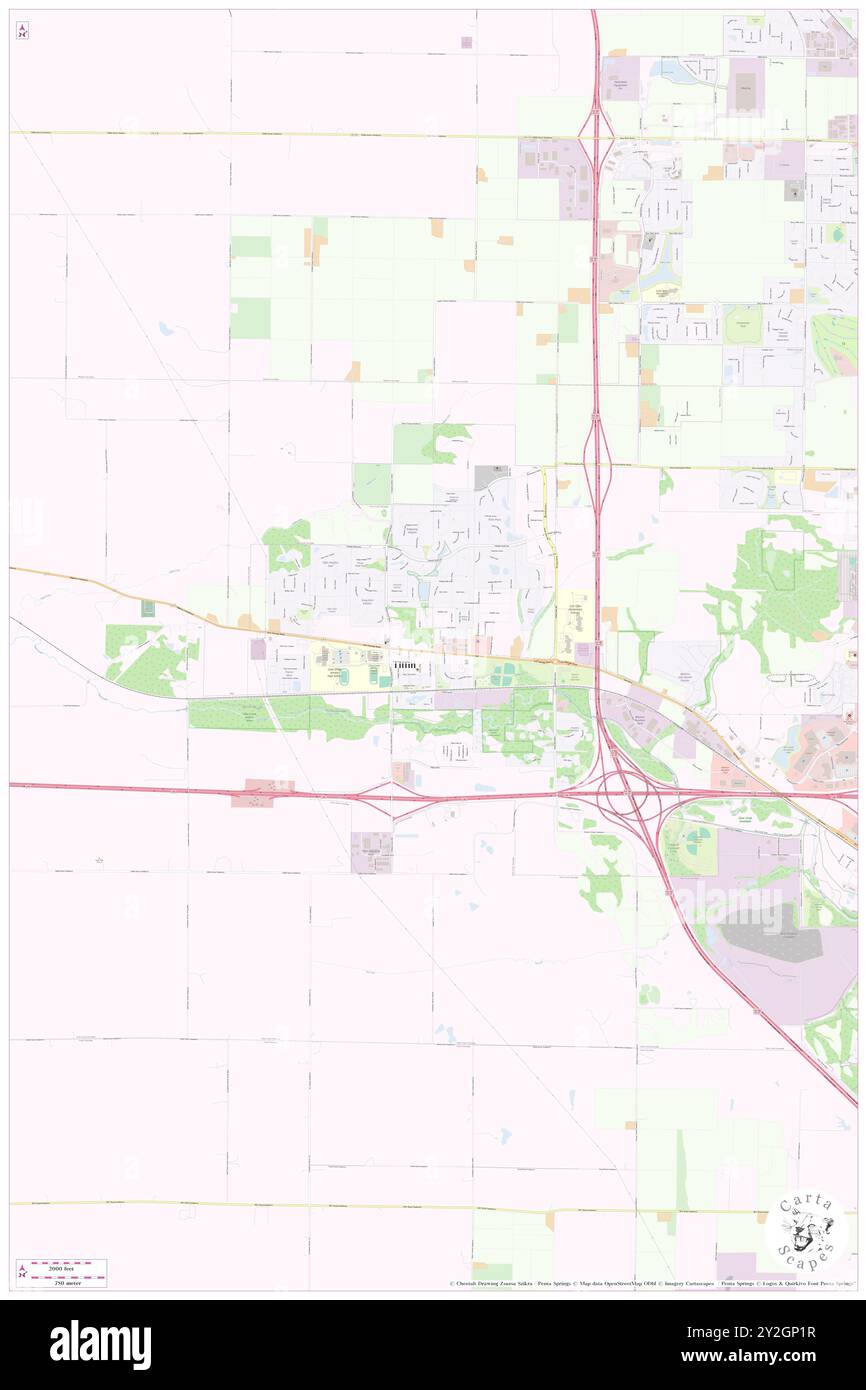 Tiffin, Johnson County, US, United States, Iowa, N 41 42' 21'', S 91 39' 46'', map, Cartascapes Map published in 2024. Explore Cartascapes, a map revealing Earth's diverse landscapes, cultures, and ecosystems. Journey through time and space, discovering the interconnectedness of our planet's past, present, and future. Stock Photo