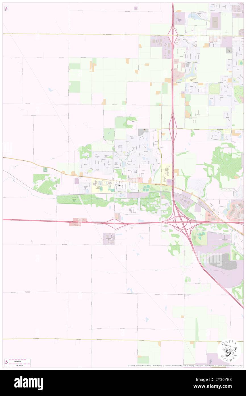 Tiffin, Johnson County, US, United States, Iowa, N 41 42' 21'', S 91 39' 46'', map, Cartascapes Map published in 2024. Explore Cartascapes, a map revealing Earth's diverse landscapes, cultures, and ecosystems. Journey through time and space, discovering the interconnectedness of our planet's past, present, and future. Stock Photo