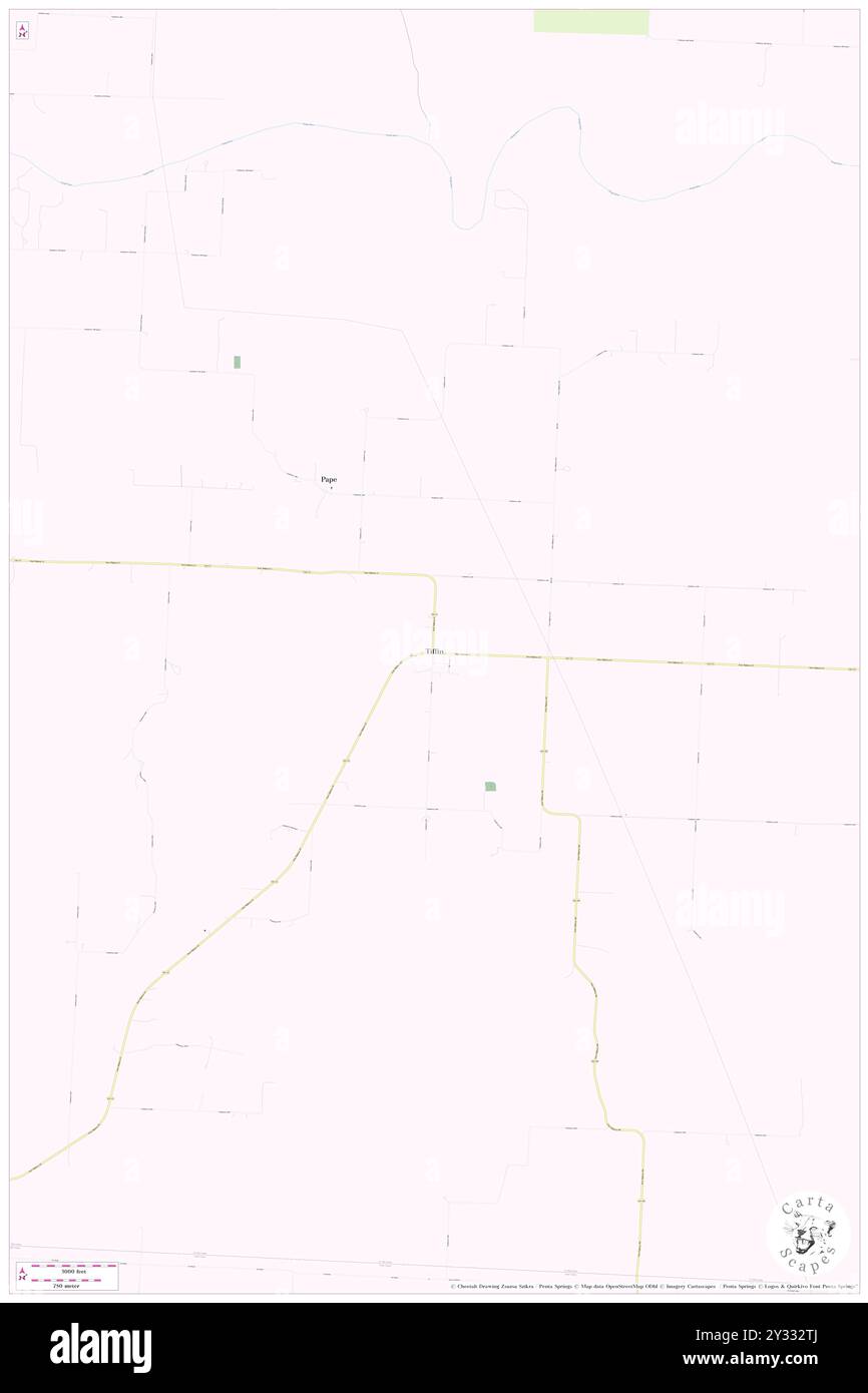 Tiffin, Saint Clair County, US, United States, Missouri, N 37 57' 18'', S 93 56' 17'', map, Cartascapes Map published in 2024. Explore Cartascapes, a map revealing Earth's diverse landscapes, cultures, and ecosystems. Journey through time and space, discovering the interconnectedness of our planet's past, present, and future. Stock Photo