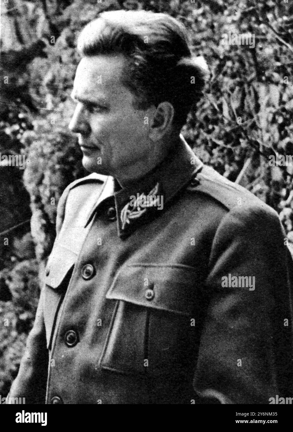 Marshal Tito at his mountain headquarters. A heroic leader of the Yugoslav Partisans.  June 1944      Tito, Josip Broz, Marshal (orig. Josip Broz) Croatian Yugoslavian dictator, general, and Communist politician; 1st secretary-general of Yugoslavian Communist Party 1936-1980; prime minister of Yugoslavia 1945-1953; president of Yugoslavia 1953-1980; leader in Non-Aligned Movement  1892-1980       ©2004 Topfoto Stock Photo