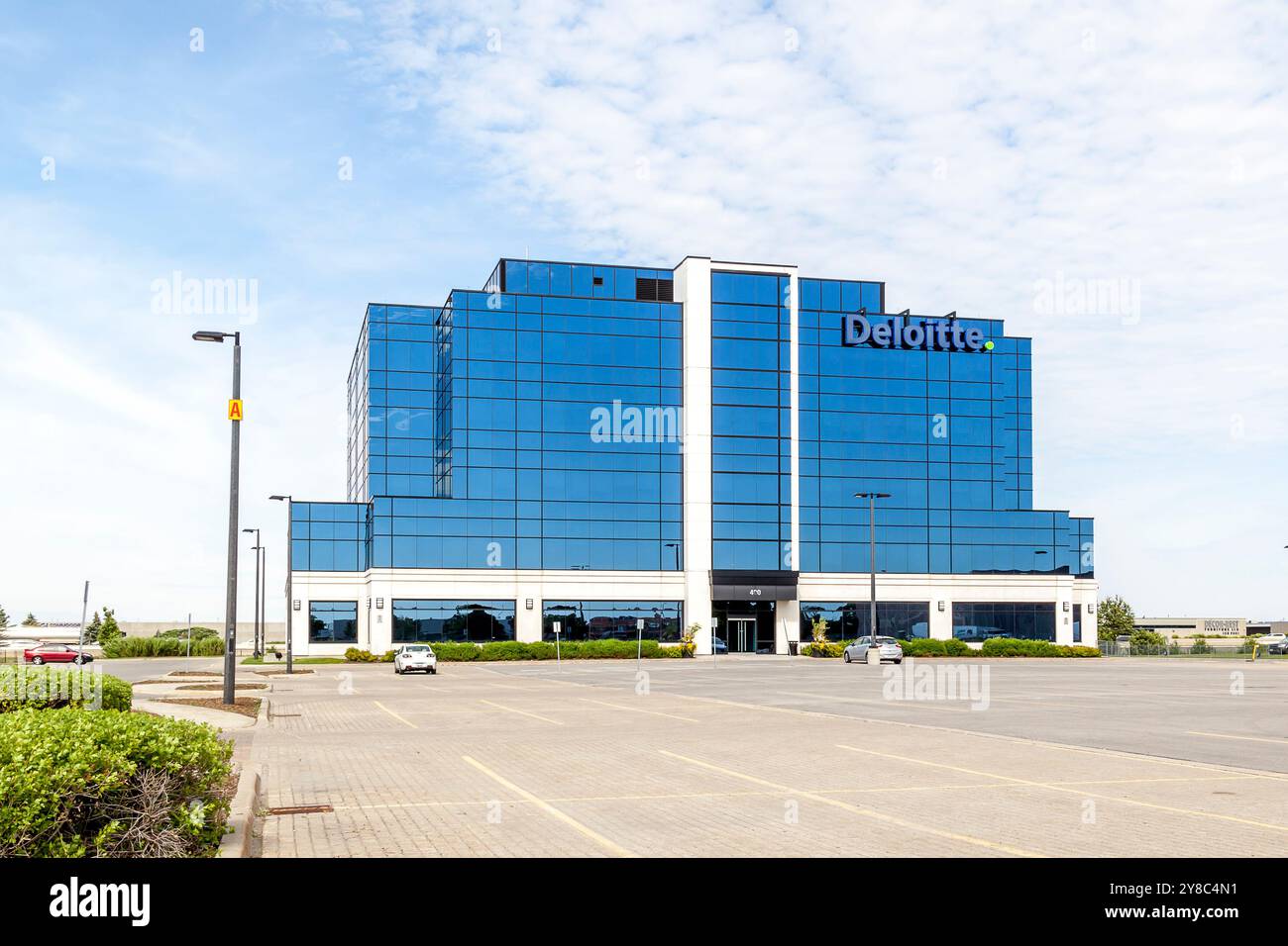 Deloitte office building in Vaughan, Ontario, Canada. Stock Photo