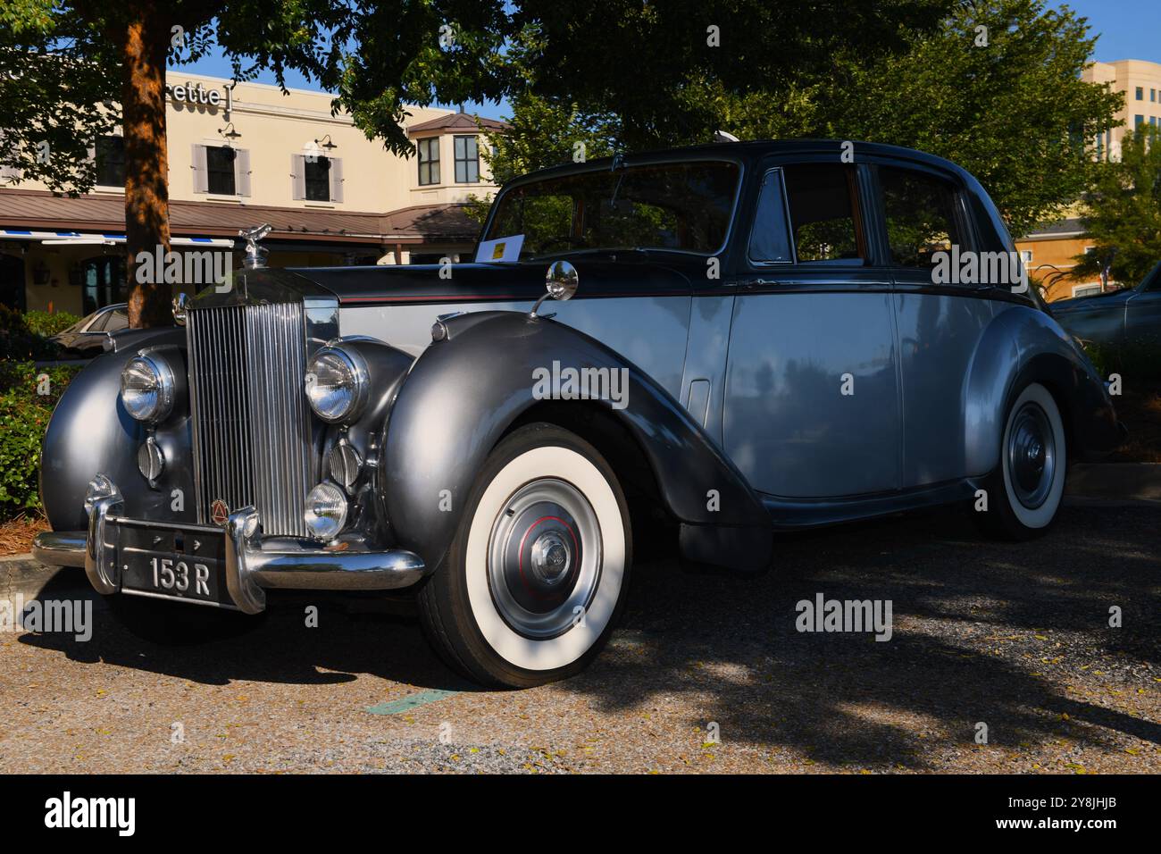 An exquisite 1954 Rolls Royce Silver Dawn. Stock Photo